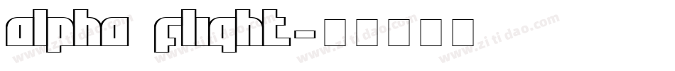 Alpha Flight字体转换